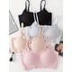 thumbnail image 5 of 4pcs Seamless Solid Bralettes, Comfortable Adjustable Straps Wireless Intimates Bra, Women's Lingerie & Underwear, 5 of 5