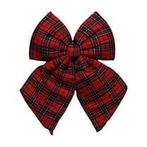 ChicYu Christmas Decorative Bow Ornaments Bowknot DIY Accessories Suitable for Christmas Tree Decoration Holiday Arrangement Gift Wrapping Festive Design
