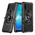 thumbnail image 3 of Galaxy Wireless Case for AT&T Maestro 3 Case with Tempered Glass Screen Protector Ring Kickstand Car Mount Shockproof Hard Phone Case Cover - Black, 3 of 7