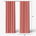 thumbnail image 5 of Mainstays Kids Pink Solid Blackout Rod Pocket with Back Tabs Curtain Panel Pair, Set of 2, 30" W x 84" L, 5 of 5