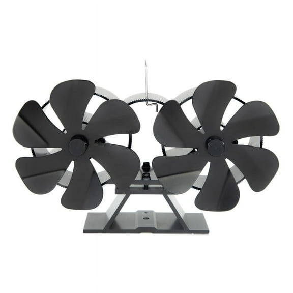 SF167T Fireplace Fan 12 with 2 Motors Fireplace Stove Fans Aluminum Alloy Heat Powered Chimney Fan