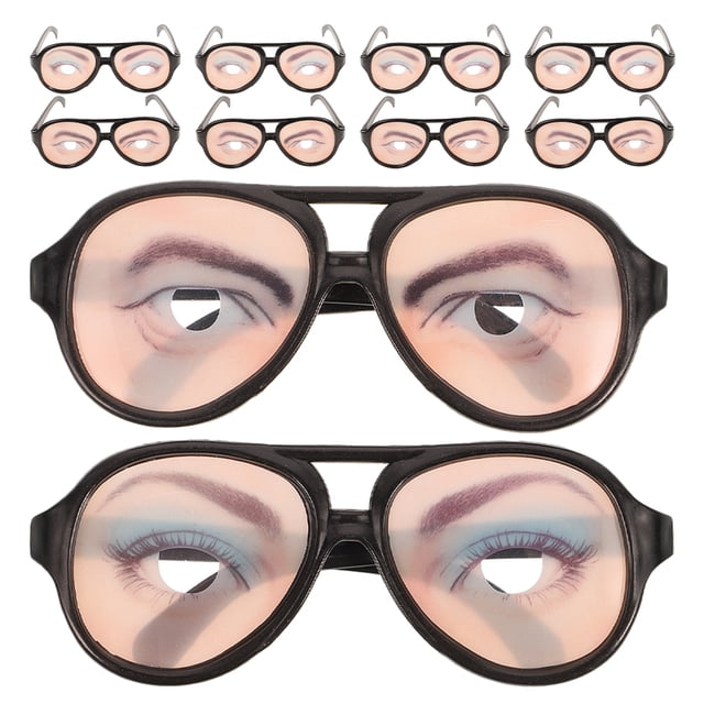 KAKOWELY 10 gafas de Halloween con forma de ojo, divertidas, de broma, para disfrazarse, para fiestas de Halloween.