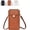 Brown, variant on Touchscreen Phone Crossbody Bag,Small Purses for women,Phone Purse Crossbody Bags for Women,Leather Messenger Bag