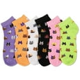 thumbnail image 3 of NevEND 12 Pairs Women Novelty Ankle Socks Colorful Comfort Soft Lightweight Sports Athletic Cotton Socks Size 5-10, 3 of 3