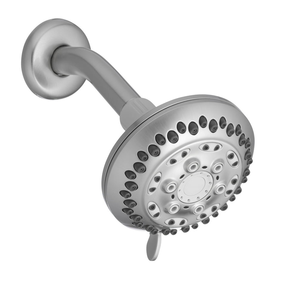 Waterpik 6Mode PowerSpray+ Fixed Shower Head, Brushed Nickel VSR639T