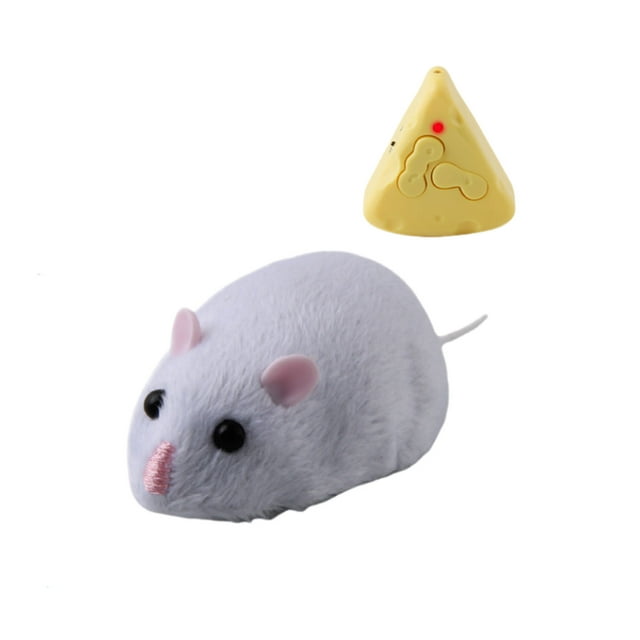 Shengyu Remote Controlled Cat Toys For Endless Fun And Excitement Good Simulation Effect Pet Supplies Rat Grey white