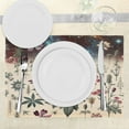 thumbnail image 3 of Ambesonne Botanic Place Mats Set of 4, Retro Galactic Wildflowers, Standard Size, Cream Laurel Green, 3 of 5