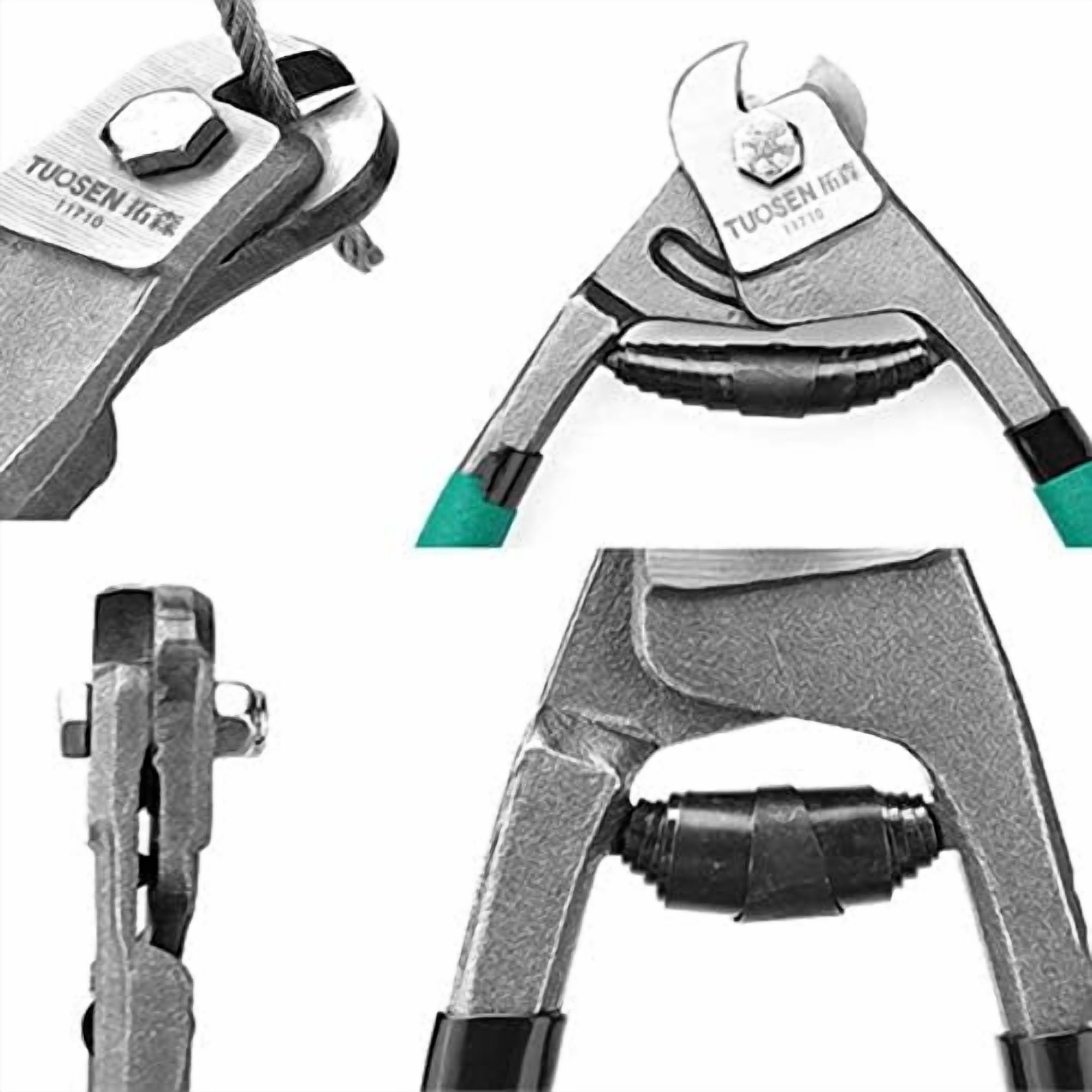 ABCISI 8 Inch Steel Wire Rope Cutter, Inner Outer Bicycle Brake Shift Cable Cutting Pliers, Heavy Duty Multifunction Pincers Tool for Soft Hard Cable Decking,Railing,DIY Projects,Clothes line,Winches