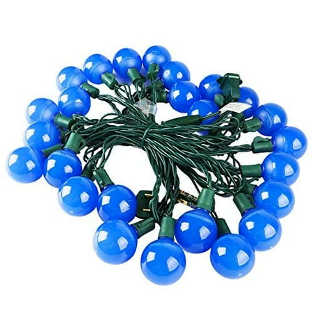 Heavy Duty) G40 Globe Outdoor String Lights Blue,17 Ft 25 LED (Heavy Duty) G40 Globe Outdoor String Lights Blue,17 Ft 25 LED Halloween - Heavy Duty) G40 Globe Outdoor String Lights Blue,17 Ft 25 LED