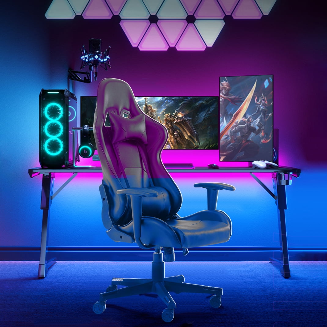 Video Game Chairs, Height Adjustable Gaming Chair, Ergonomic 360° Swivel Upholstered Office