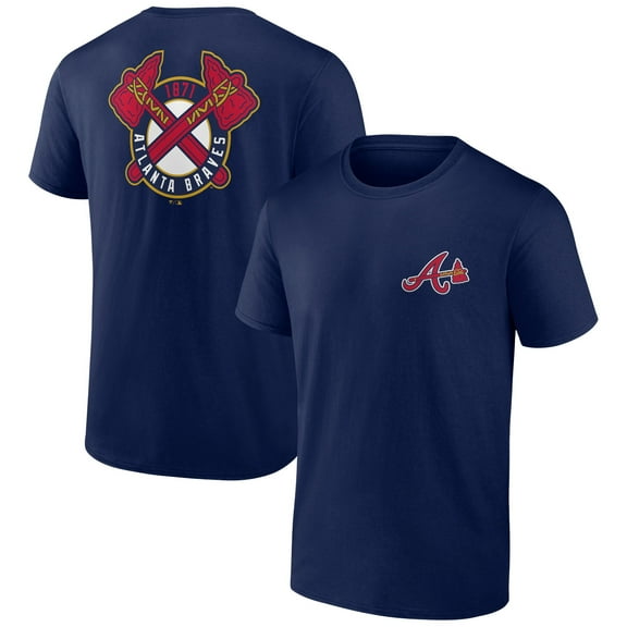 Men's Navy Atlanta Braves Bring It T-Shirt
