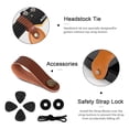 thumbnail image 5 of AODSK Cotton Embroidery Guitar Strap 2" Adjustable for Acoustic Electric Bass Ukulele with Picks Guitarists Gift, 5 of 6