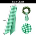 thumbnail image 2 of Plaid Wreath Sash for Front Door Seersucker Wreath Sash Burlap Garland Ribbon Accessories for Wreath Yard Doorway Indoor Outdoor Bridal Shower Home Decor,5 x 55in, 2 of 7