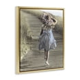 thumbnail image 2 of Stupell Industries Coastal Girl With Sun Hat Walking Gold Floating Frame Canvas Art, 25 x 31, by Kendra Dew, 2 of 8
