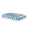 thumbnail image 6 of Laddha Home Designs 36" Blue and White Striped Rectangle Pet Bed Pillow, 6 of 9