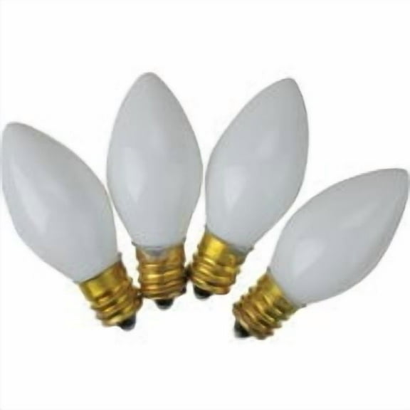 Home Impressions C7 White Ceramic 125V Replacement Light Bulb (4-Pack) 900591