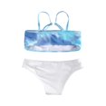 thumbnail image 4 of Toddler Girl 2Pcs Swimsuits Tie Dye Tank Bikini Top+Solid Bottom, 4 of 6