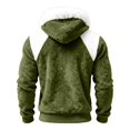 thumbnail image 5 of EliteGoogv Men's Color Block Fleece Hoodie Faux Fur Collar Pullover Sweatshirt Drawstring Kangaroo Pocket Long Sleeve Cozy Loose Fit Winter Top,M, 5 of 7