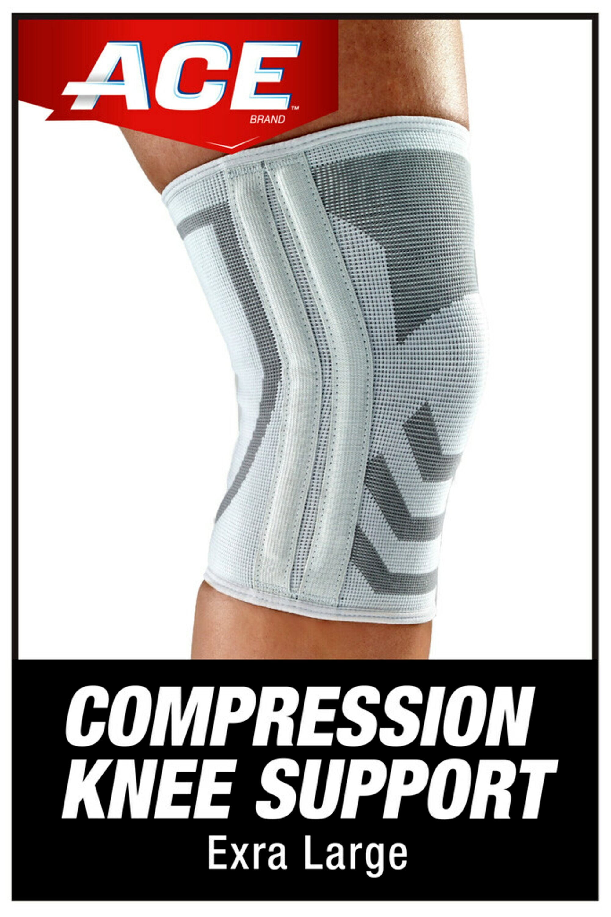ACE Brand Compression Knee Brace with Side Stabilizers, Extra Large