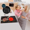 thumbnail image 3 of Karinear 110V Electric Cooktop 2 Burners - Efficient Knob Control Countertop & Built-in Ceramic Cooktop for Precise Cooking, 9 Heating Levels, Hot Warning, Over-Temperature Protection, 3 of 8