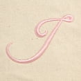 thumbnail image 3 of DALIX Women's Cotton Canvas Tote Bag Large Shoulder Bags Pink Monogram J, 3 of 8