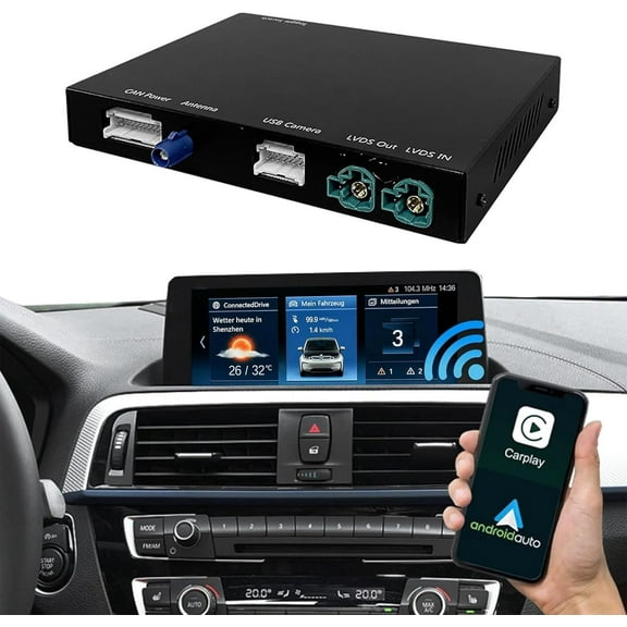 Wireless Carplay Android Auto for BMW EVO System 1/2/3/4/5/6/7/M3/M4/M5/X1/X2/X3/X4/X5/X6 2017-2020 Year