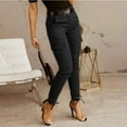 thumbnail image 5 of HAOYUNL Women's Pants Mid-Waist Button Outdoor Solid Color Pocket Cargo Pants Women S-2XL, 5 of 8