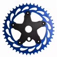 thumbnail image 3 of WFS Helix Chainring w/ Spider Sprocket 44T 1/8" 110mm Old School BMX , Blue # WFS3066, 3 of 6