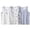 Light Blue*, variant on OSOLU Boys Tank Tops Sleeveless 3 Pack Contrast Trim Dinosaur Print Breathable Striped Casual Undershirt