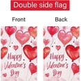 thumbnail image 6 of Happy Valentine''s Day Garden Flag Love Heart Welcome 12x18 Inch Double Sided Inch Small Burlap Holiday Yard Outdoor Flag Outside Home Decoration (Only Flag), 6 of 6