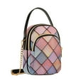 thumbnail image 7 of FORMRS Crossbody Bag for Women Quilted Travel Shoulder Cell Phone Purse with Chain Strap Handbag, Pink Shimmering Pattern, 7 of 7