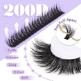 thumbnail image 4 of Kit de extensión de pestañas FEEGO 200D Fluffy 10-20 mm D Curl 160 unidades, 4 of 7