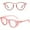 Pink, variant on Only Moment Reading Glasses for Women Plastic Stylish Blue Light Blocking Readers -Womens Men Spring Hinge Eyeglasses Pink One Size