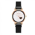 thumbnail image 3 of Montre Femme Mode Horloge Acier Inoxydable Décontractée Robe Poignet Cristal Bijoux, 3 of 8