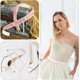 thumbnail image 5 of Cinta de terciopelo rosa claro de 50 yardas y 3/8 de pulgada, lisa, fina, suave, de una sola cara, para bodas, rollos con carrete, 5 of 9