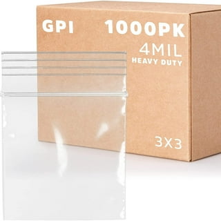  Small Plastic Bags 200pcs, Self Locking Reusable Clear Zip Bags  for Jewelry Pills Daily Vitamin, Thick 2.4 Mil Poly Baggies with Resealable  Top Zip for Travel/Storage/Packaging/Shipping : Health & Household