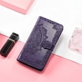 thumbnail image 4 of Case for Motorola Moto Edge 5G 2024 Wallet Case with Card Holder PU Leather Magnetic Closure with Kickstand Feature Shockproof Protective Phone Case for Moto Edge 5G 2024. Mandala Purple, 4 of 12