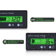 Voltmeter Battery Capacity Monitor Gauge Lamp Indicator LED Battery Indicator