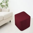 thumbnail image 4 of 4x Funda Otomana para Reposapiés,Muebles con Fondo Elástico,Cubierta Otomana Elástica Lavable,Fundas Otomanas para Reposapiés Taburete 4 piezas, 4 of 9