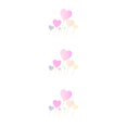 thumbnail image 4 of serony 7pcs/set Cake Topper Heart Shape Wedding Birthday Cake Simple Design Paper Top Decoration pink 3Set, 4 of 6