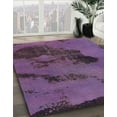 thumbnail image 3 of Ahgly Company Machine Washable Indoor Rectangle Abstract Rich Lilac Purple Area Rugs, 2' x 3', 3 of 7