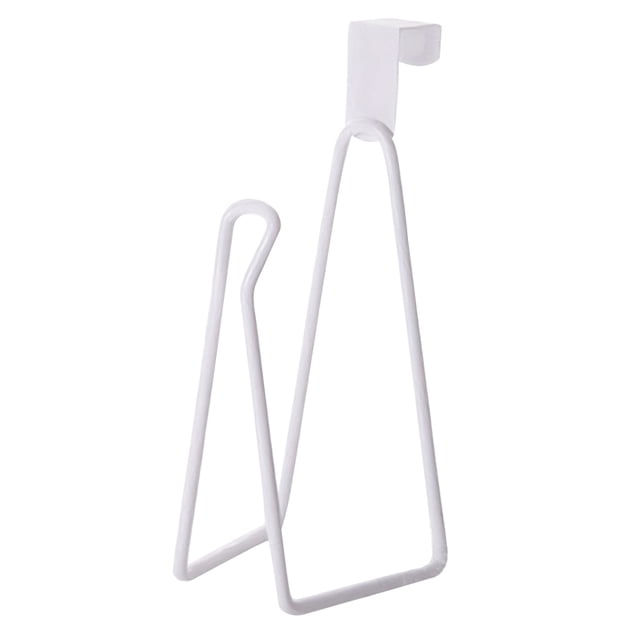 Portarrollos Papel Higiénico Metal para Montaje en Pared Sin Perforaciones para Baño (blanco)