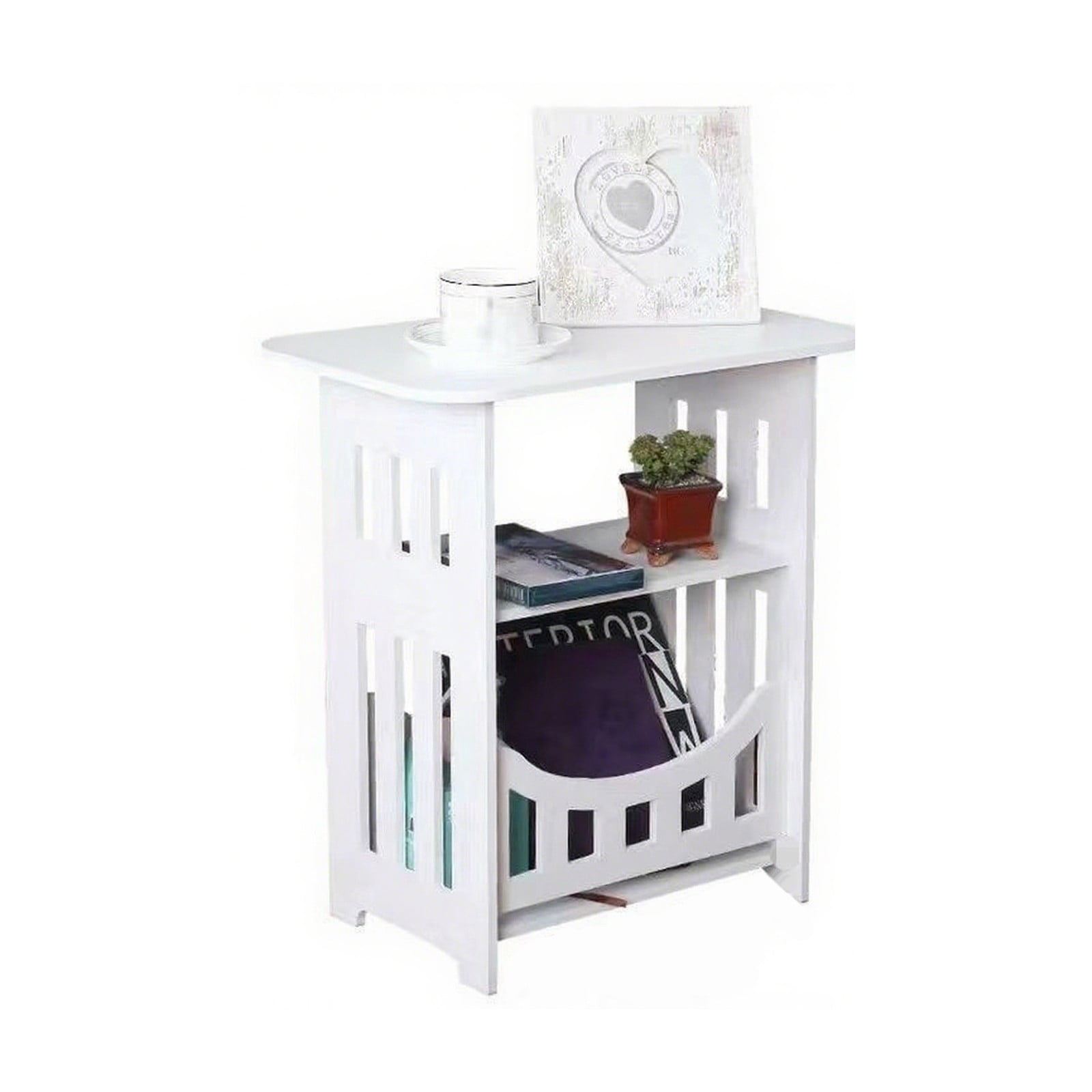 DFC Table Basse Ronde Style Européen Petite Table d'Appoint pour Salon Chambre Table de Chevet Balcon et Canapé Idéale pour Thé et Collations