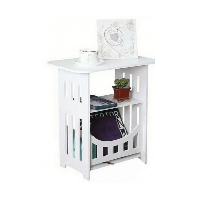 Hearth & Gear Table Basse Ronde de Style Européen Petite Table d'Appoint pour Salon Chambre Table de Chevet Balcon et Sofa Idéale pour Thé et Collations Sacs de Rangement Très Grands Sac de Rangement Pliable Organisateur