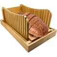 thumbnail image 1 of Wooden Bagel Slicer Homemade Bread Slicer Collapsible Bread Slicer, 1 of 5