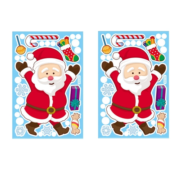Calcomanías De Copos De Nieve Para Ventanas De Cristal, Decoración De
