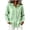 Green #6, variant on Evdexr Women's Linen Shirts Button Down Drawstring Hoodies 2026 Summer Long Sleeve Outdoor Blouses Lightweight Solid Hooded Athletic Shirts M