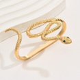 thumbnail image 3 of Women's Rhinestone Snake Bracelet - Serpent Hand Wrap Around, 3 of 4