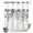 Black, variant on No Hook Shower Curtain, Sage Green Shower Curtains for Bathroom with See Through Top Window, Eucalyptus Leaves Waterproof & Washable Bath Curtain Stand Up Stall 36"x72"