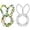 Bunny, variant on Easter Rabbit and Eggs Wreath Metal Frame Wire Form Floral Garden Bunny Shaped Wire Wreath Form for Easter DIY Craft Project Indoor Outdoor Holiday Hanging Decor 16 Inches (Egg)